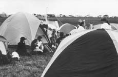 Shot of Camp Dar Campers hanging around the camp
